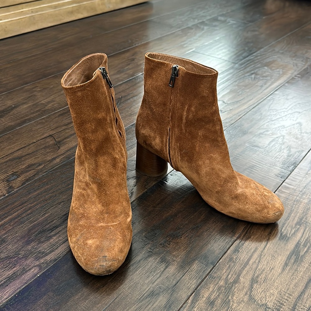 Vince Tan Suede Booties Size 9/ 39M